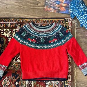 Mini Boden Fair Isle Christmas Sweater